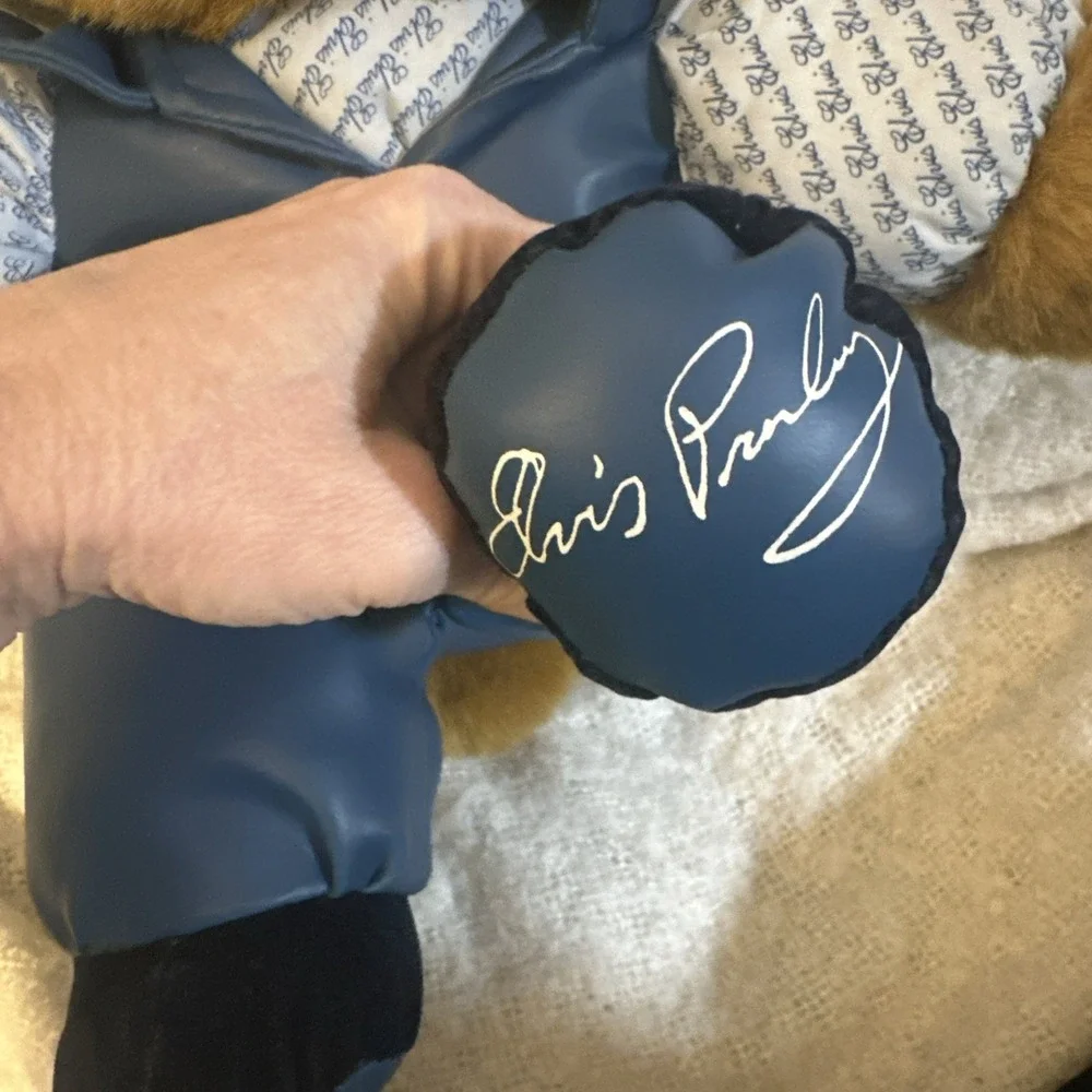 Elvis Presley Plush Blue Suede Shoes Teddy Bear Vintage 1994 RARE No Singing Box
